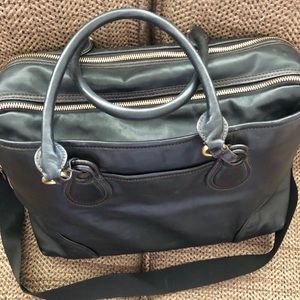 TUMI Leather Travel Bag Briefcase